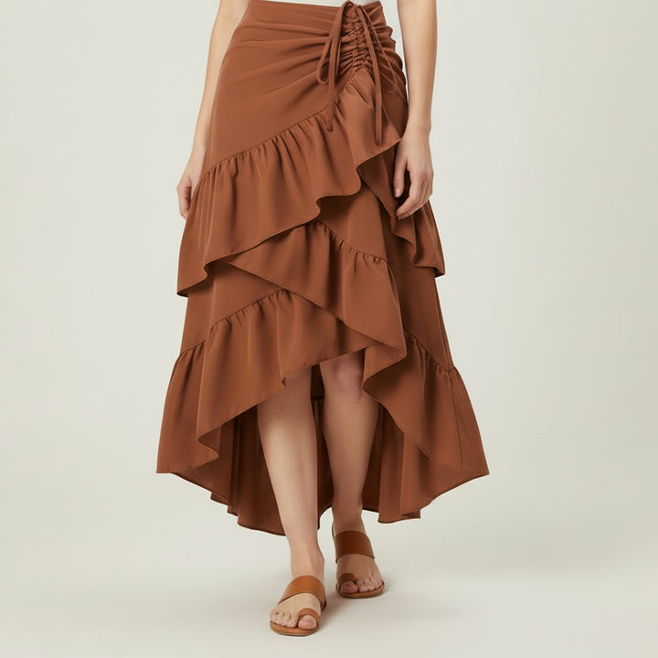 Lightweight Steampunk Ruffled Skirt