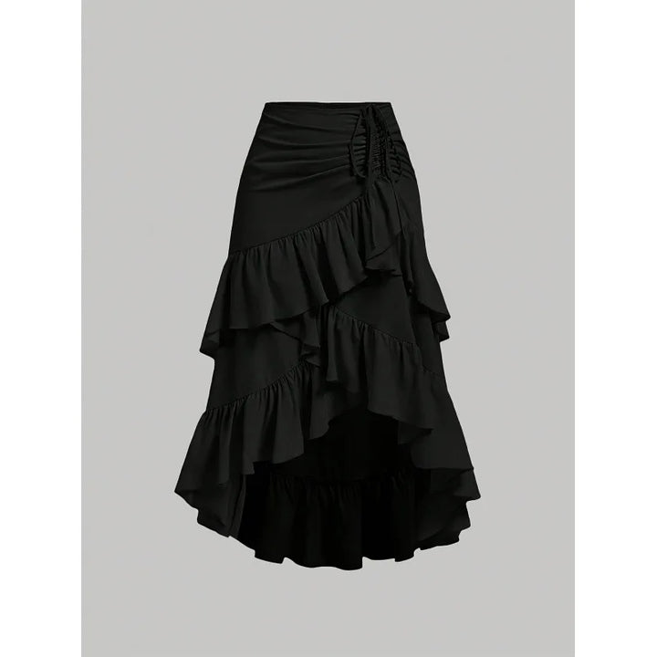Lightweight Steampunk Ruffled Skirt playful