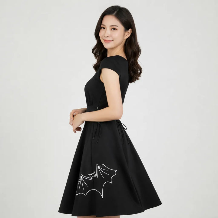 Lolia - Black Steampunk Dress