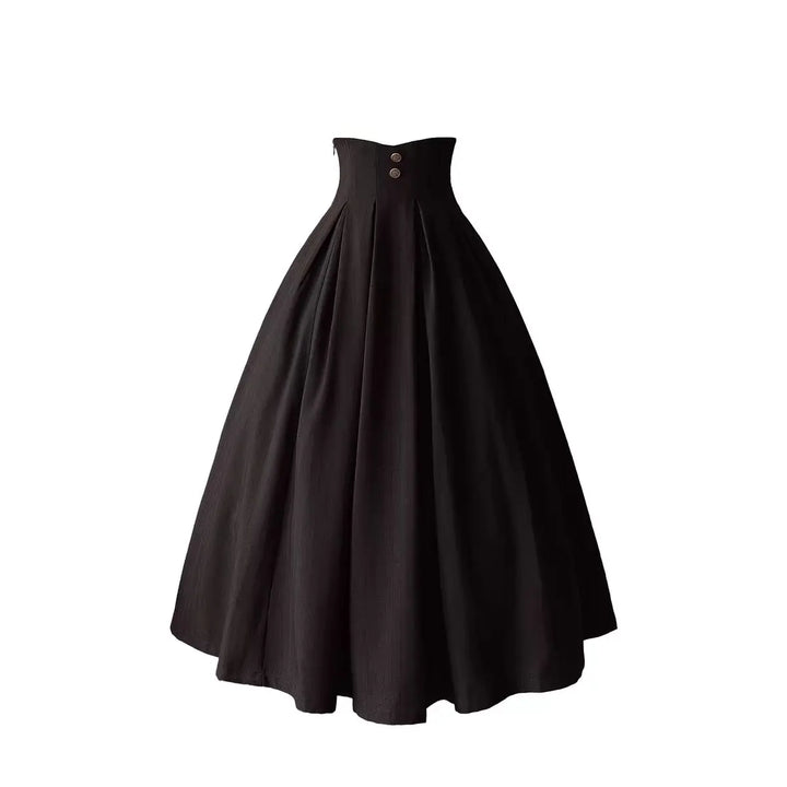 Long Minimalist Vintage Steampunk Skirt timeless