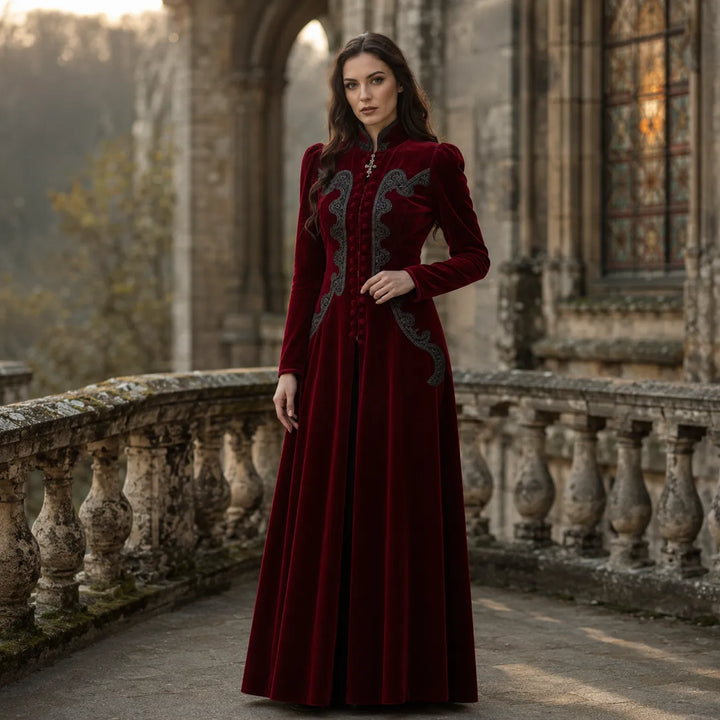 Long Retro Steampunk Coat Design