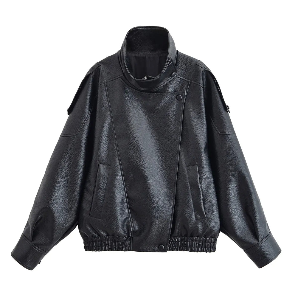 Loose-Fitting Vintage Steampunk Jacket Black
