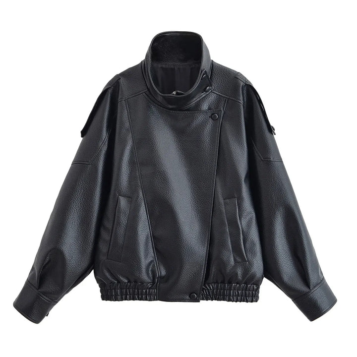 Loose-Fitting Vintage Steampunk Jacket Black
