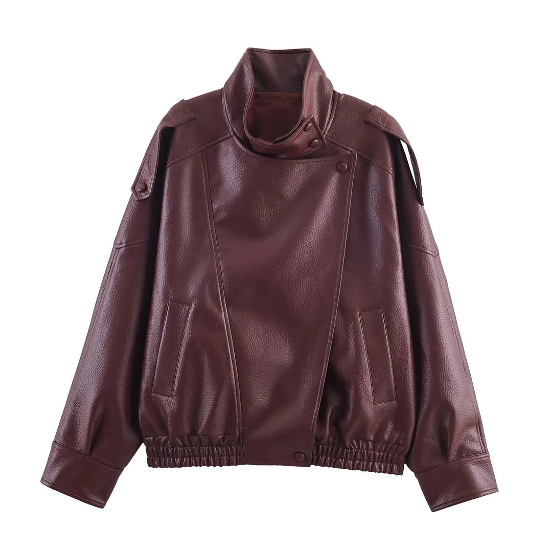 Loose-Fitting Vintage Steampunk Jacket Red
