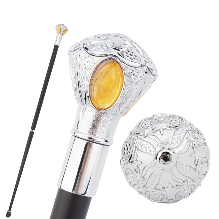 Luxurious Silver-Colored Steampunk Cane chic