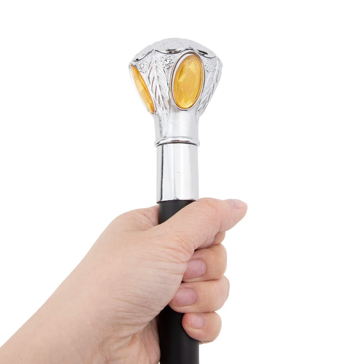 Luxurious Silver-Colored Steampunk Cane fashion