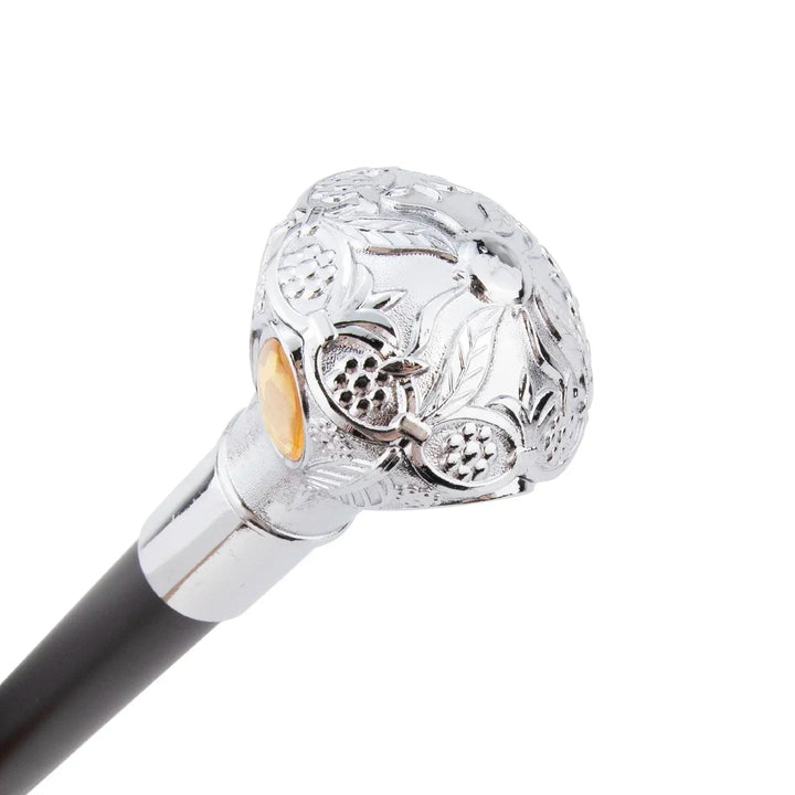 Luxurious Silver-Colored Steampunk Cane luxury