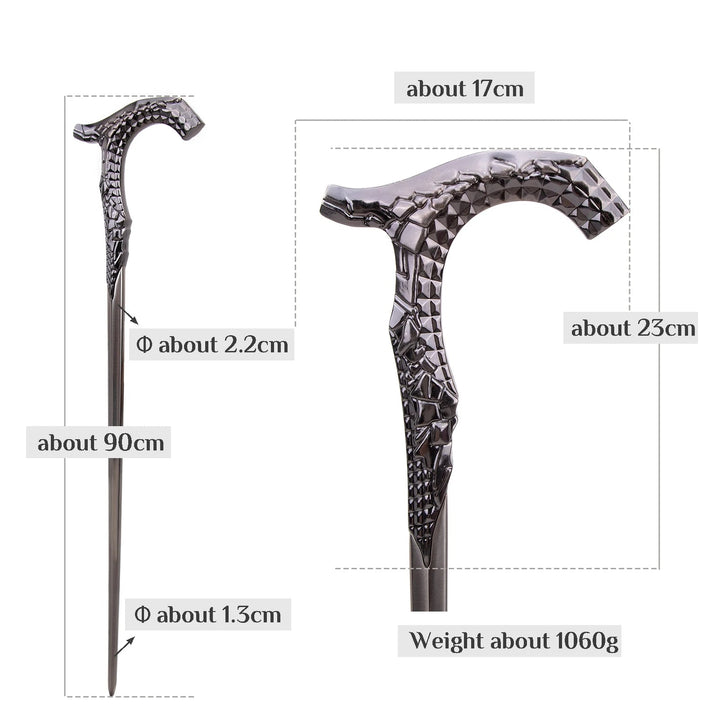 Luxurious Steampunk Aluminum Cane