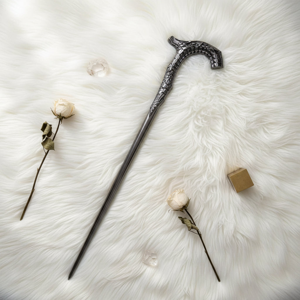 Luxurious Steampunk Aluminum Cane vintage