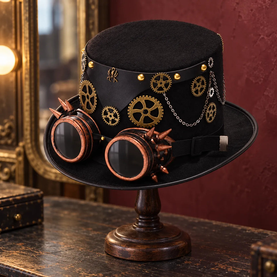Mad Hatter Steampunk Top Hat
