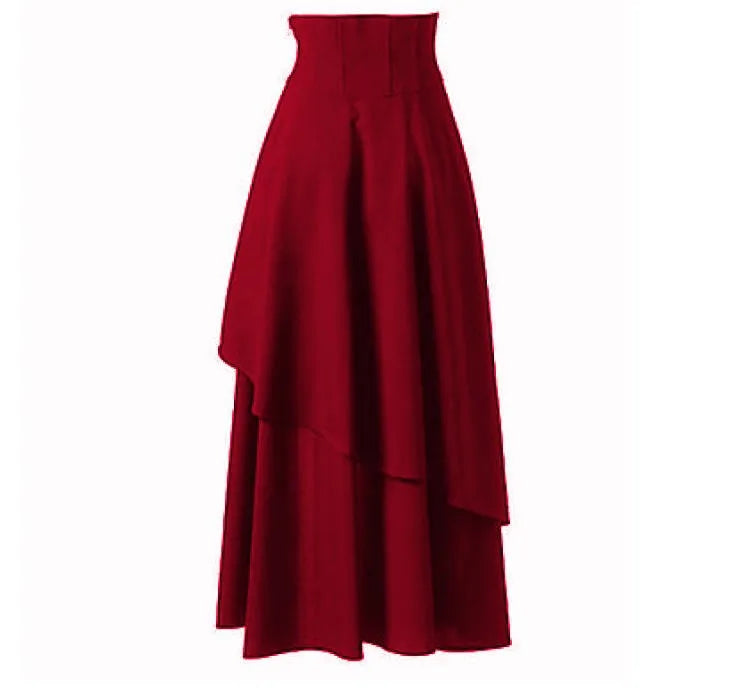 Medieval Gothic Retro Steampunk Skirt dark