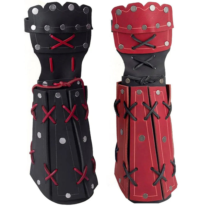 Medieval Long Gloves Made Of PU Leather tendancen