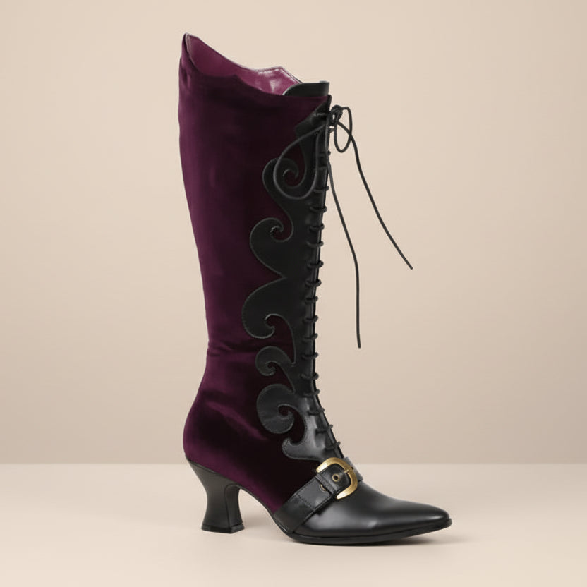 Medieval Retro Steampunk Lace-up Boots Style