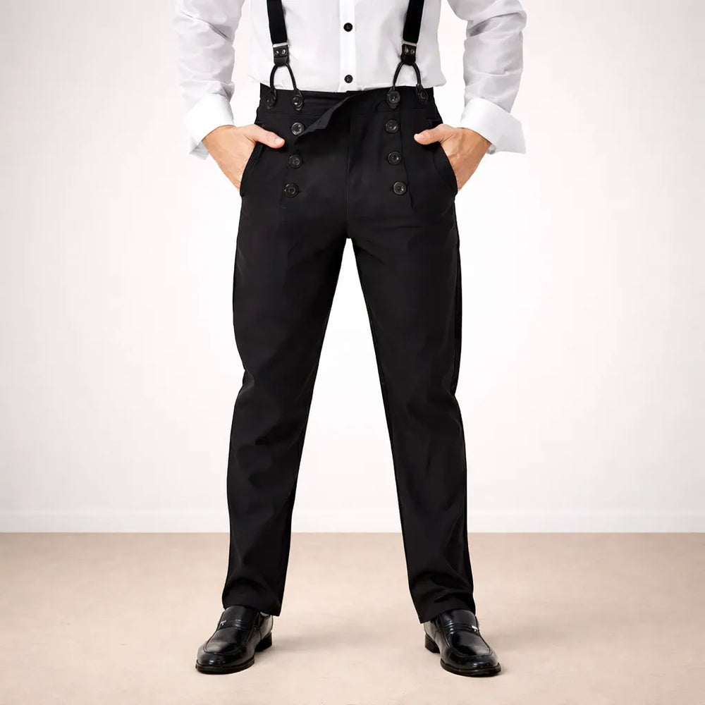 Medieval Retro Steampunk Men Pants Long