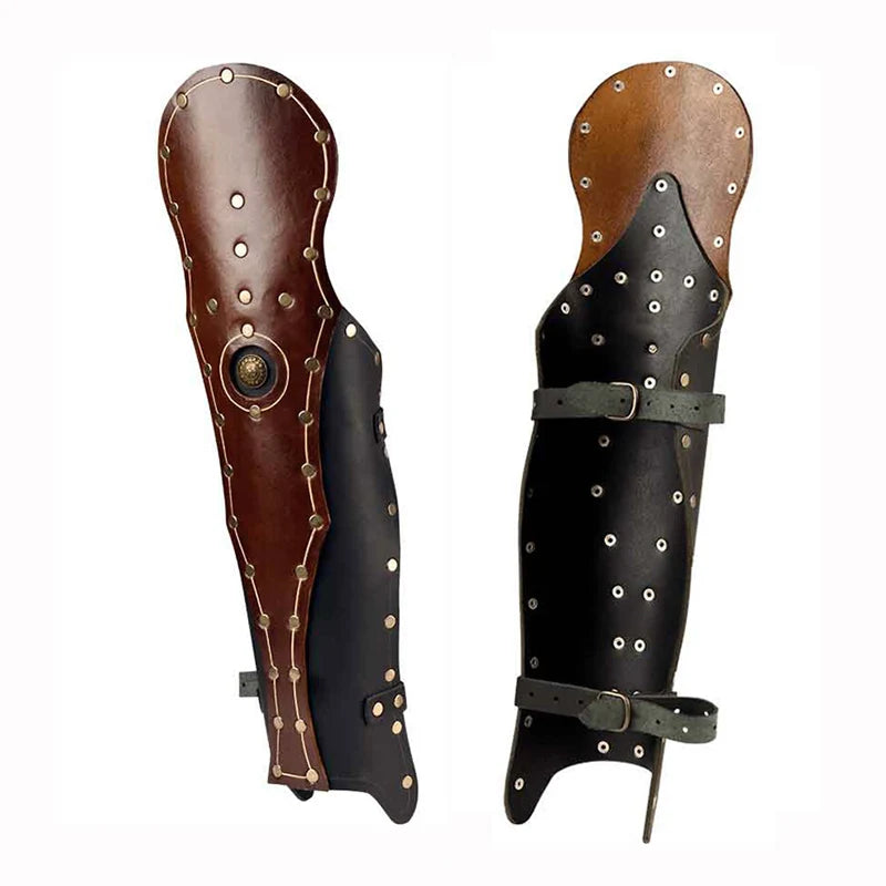 Medieval Steampunk Armor Leg Guards stylish
