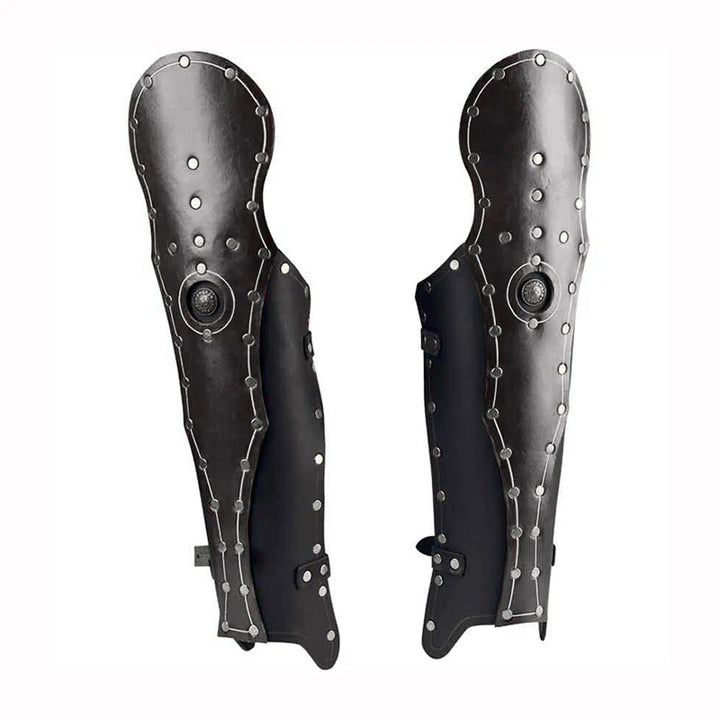 Medieval Steampunk Armor Leg Guards tendance