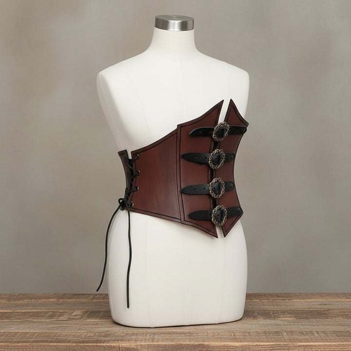 Medieval Steampunk Belt Armor With Laces