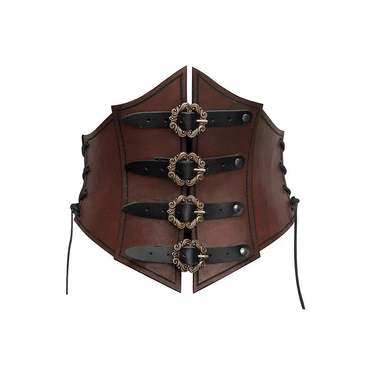 Medieval Steampunk Belt Armor With Laces chic