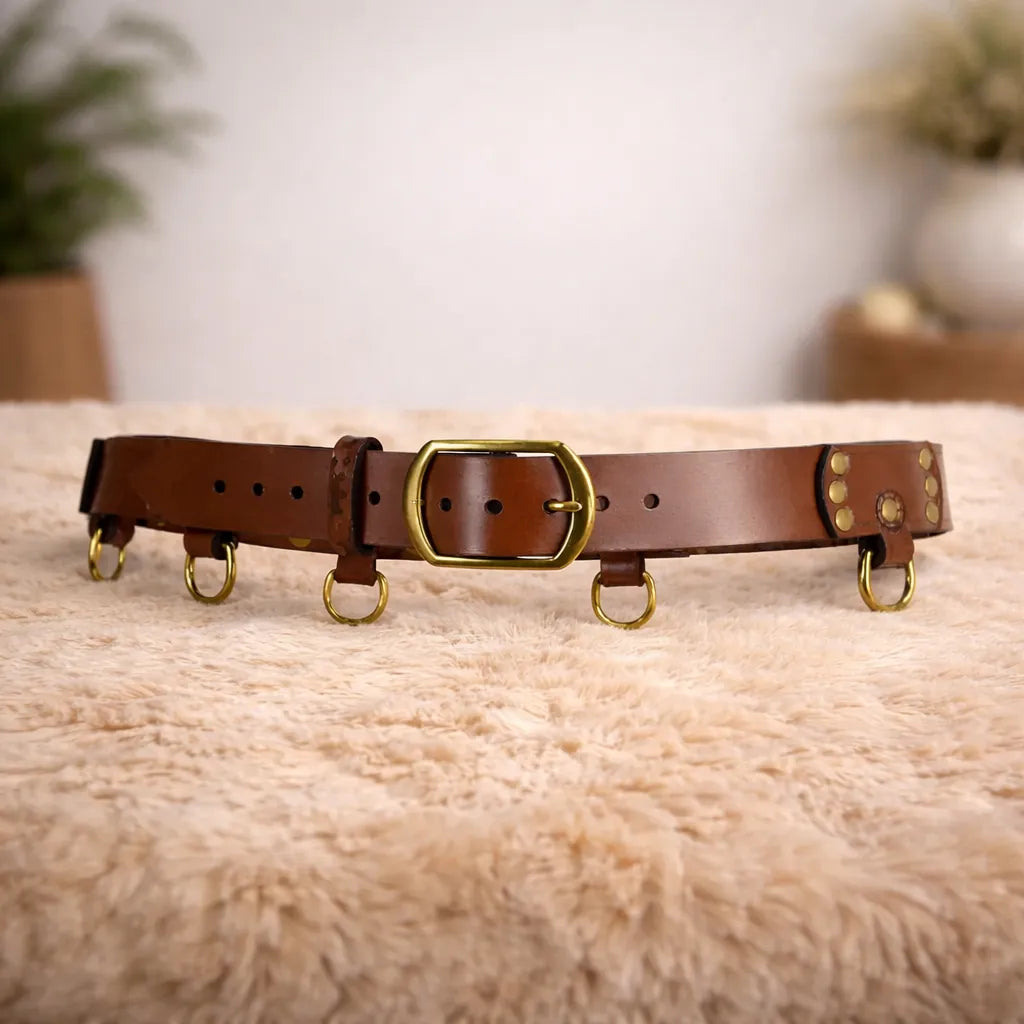Medieval Steampunk Belt With Buckles