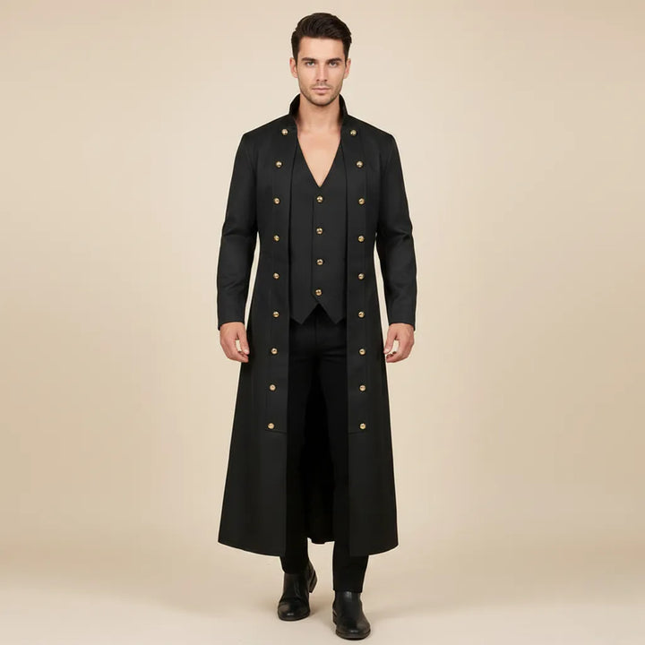 Medieval Steampunk Coat With Laces