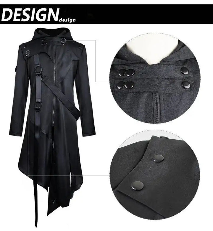 Medieval Steampunk Cosplay Coat striking
