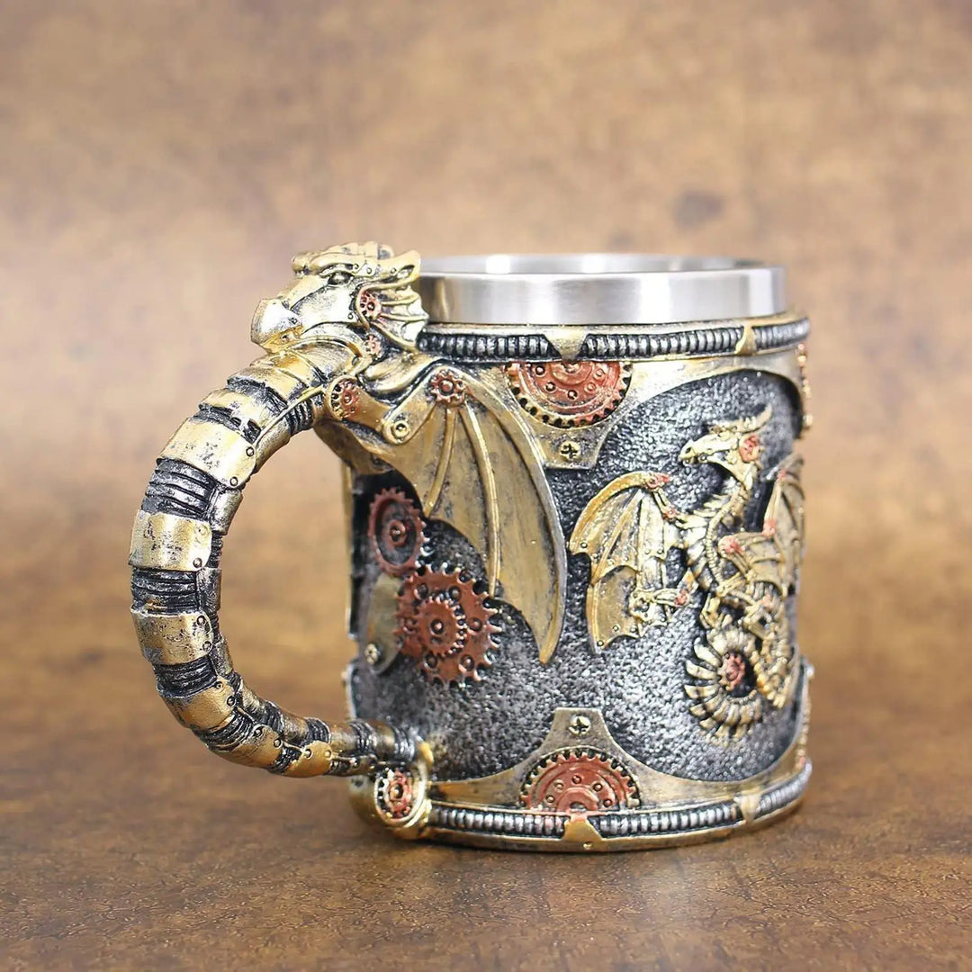Medieval Steampunk Dragon Mug stylish