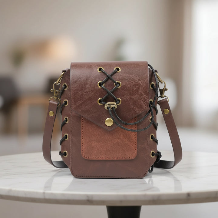 Medieval Steampunk Lace-Up Bag
