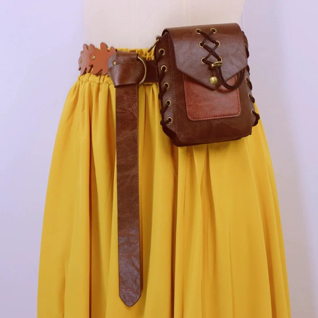 Medieval Steampunk Lace-Up Bag chic