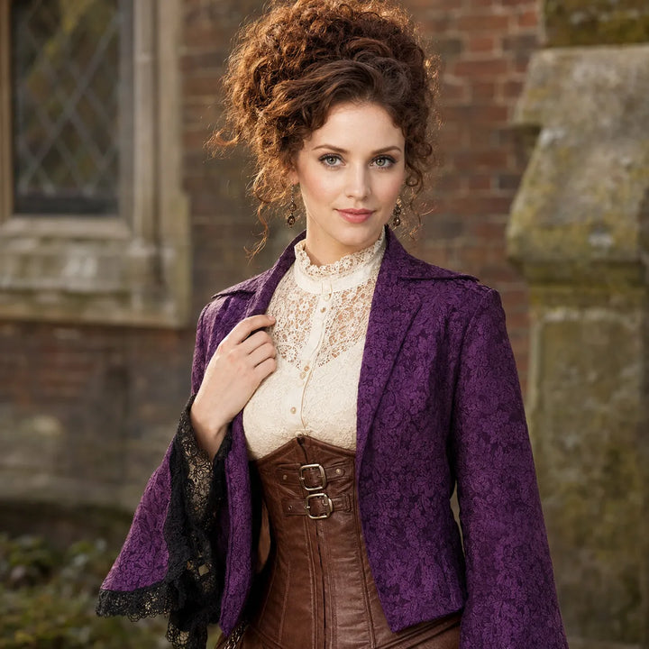 Medieval Steampunk Lace-Up Jacket