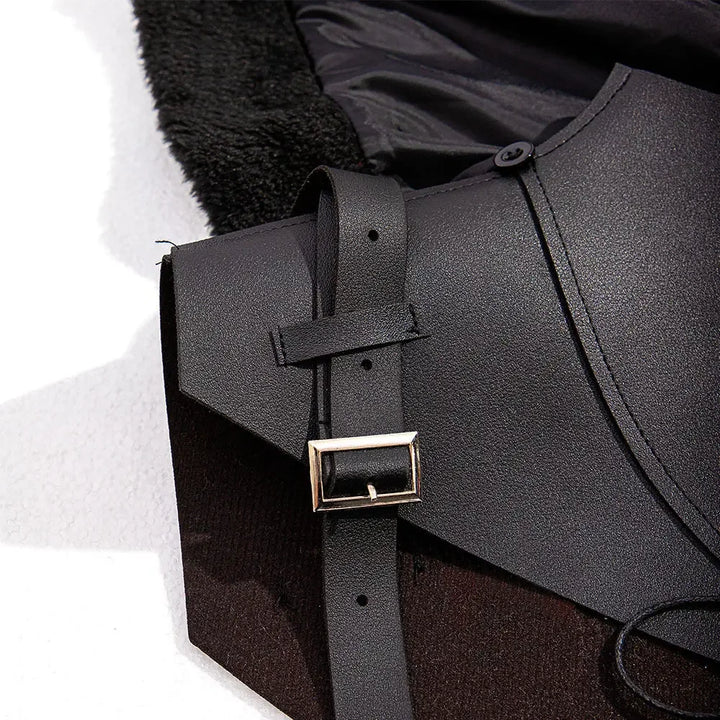 Medieval Steampunk One-Shoulder Cape stylish