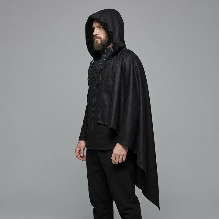 Medieval Steampunk One-Shoulder Cape vintage