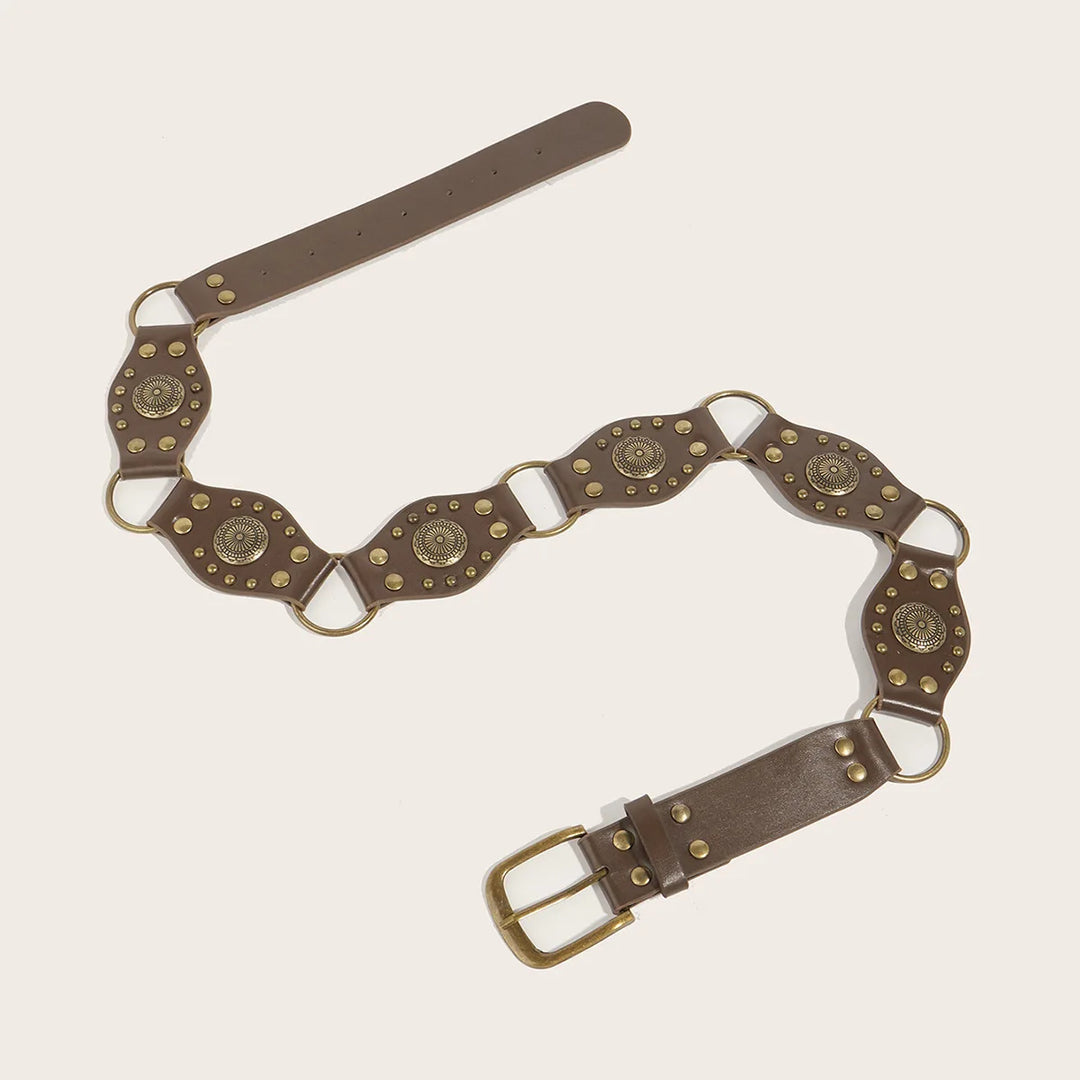 Medieval Steampunk Riveted Belt Design