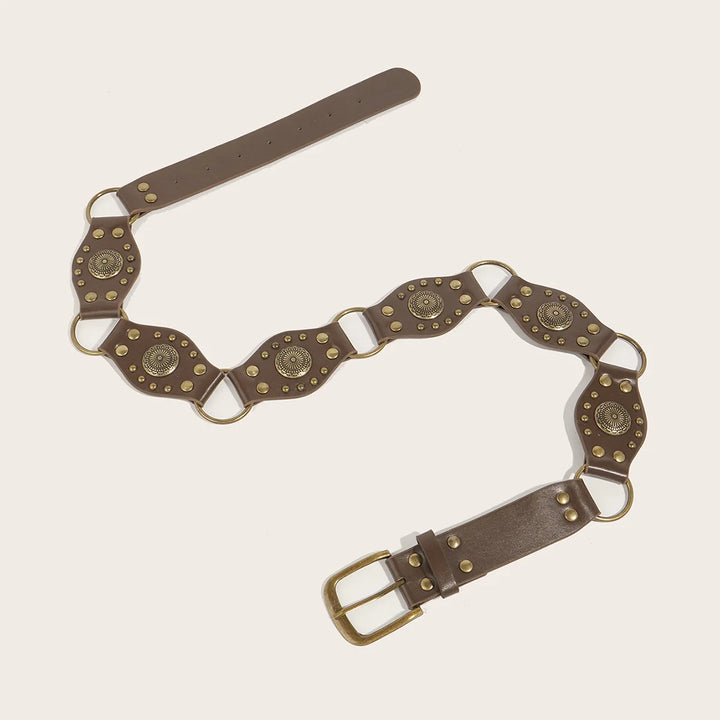 Medieval Steampunk Riveted Belt Design