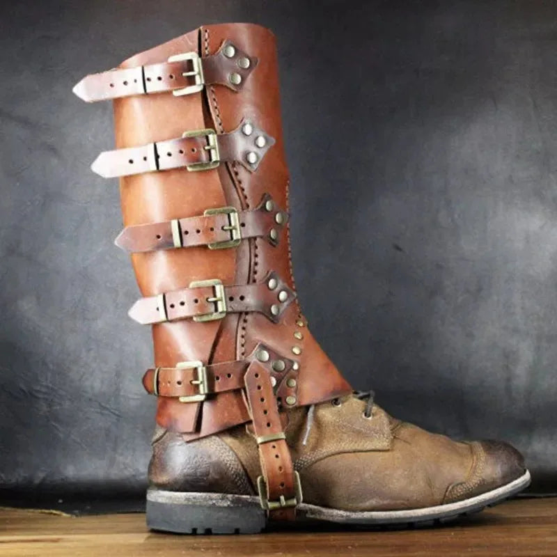 Medieval Steampunk Shin Guard chic
