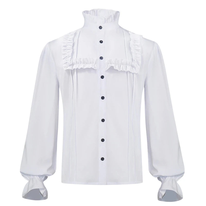 Medieval Steampunk Shirt Pleated Victorian elegant