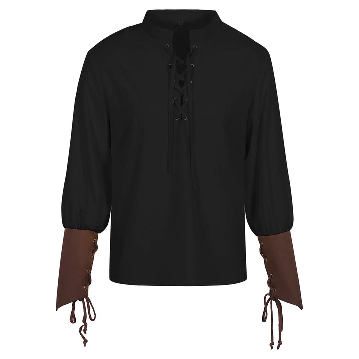 Medieval Steampunk Shirt With Stylish Sleeves elegant