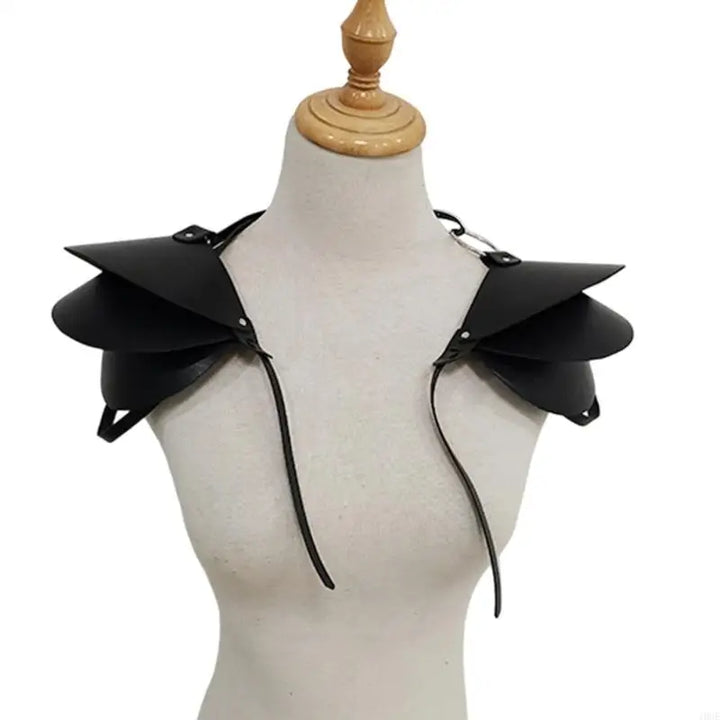 Medieval Steampunk Shoulder Armor Design black