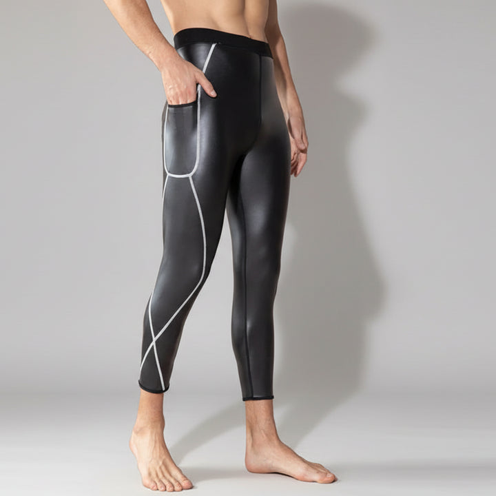 Men's Faux Leather Steampunk Leggings