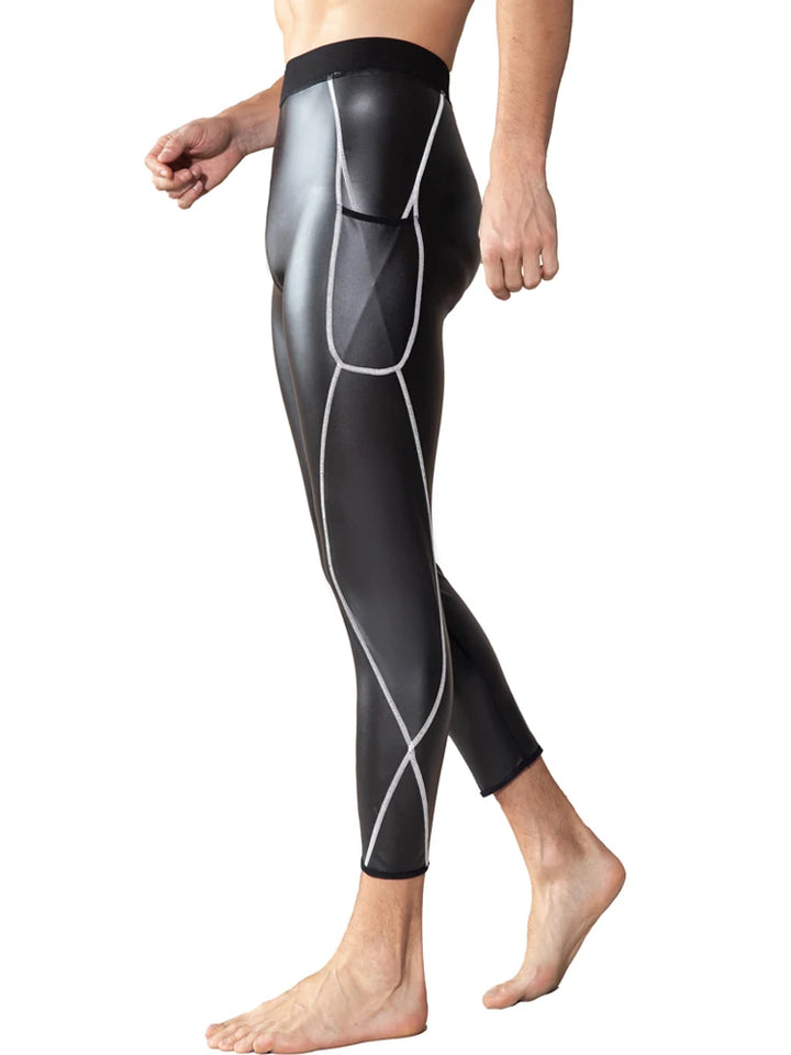 Men's Faux Leather Steampunk Leggings durable