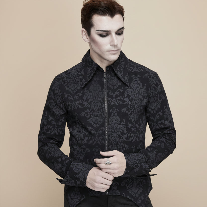 Men's Medieval Jacket Steampunk Zipper