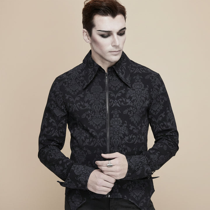 Men's Medieval Jacket Steampunk Zipper
