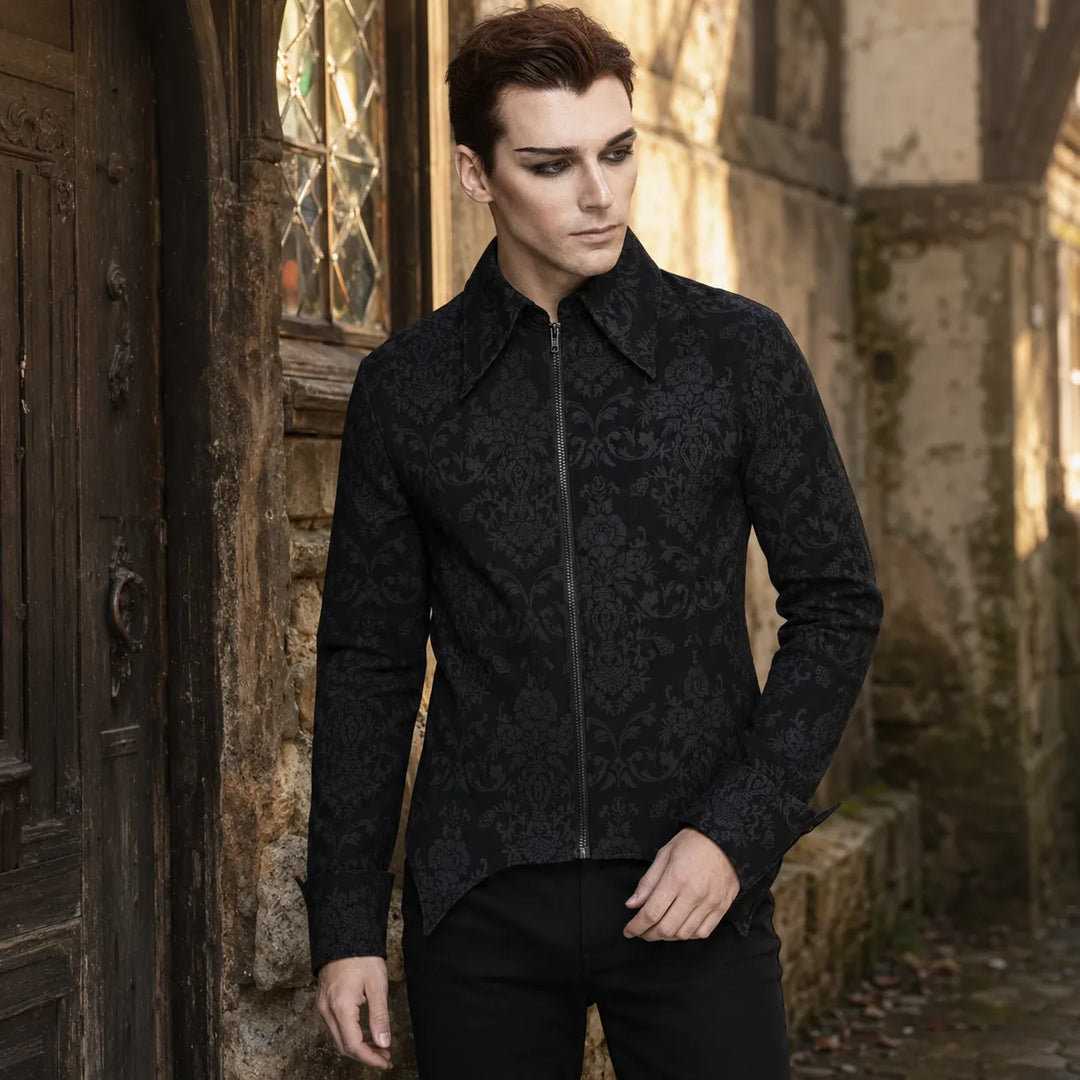 Men's Medieval Jacket Steampunk Zipper
