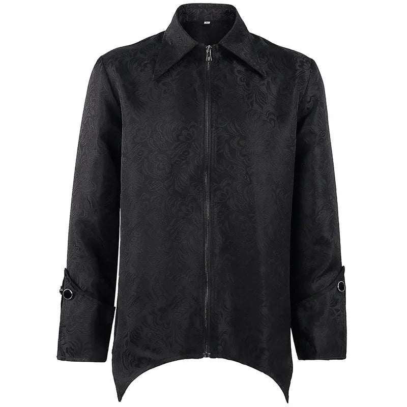 Men's Medieval Jacket Steampunk Zipper stylish