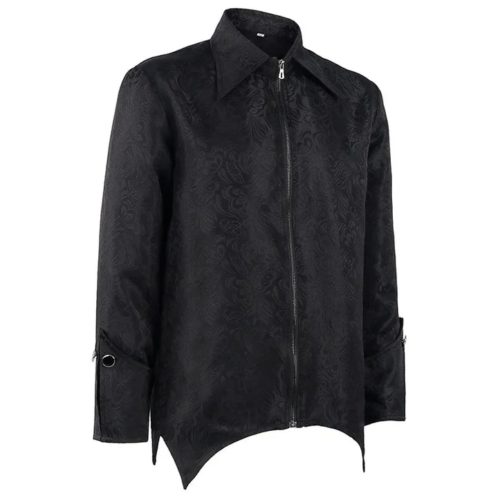 Men's Medieval Jacket Steampunk Zipper vintage