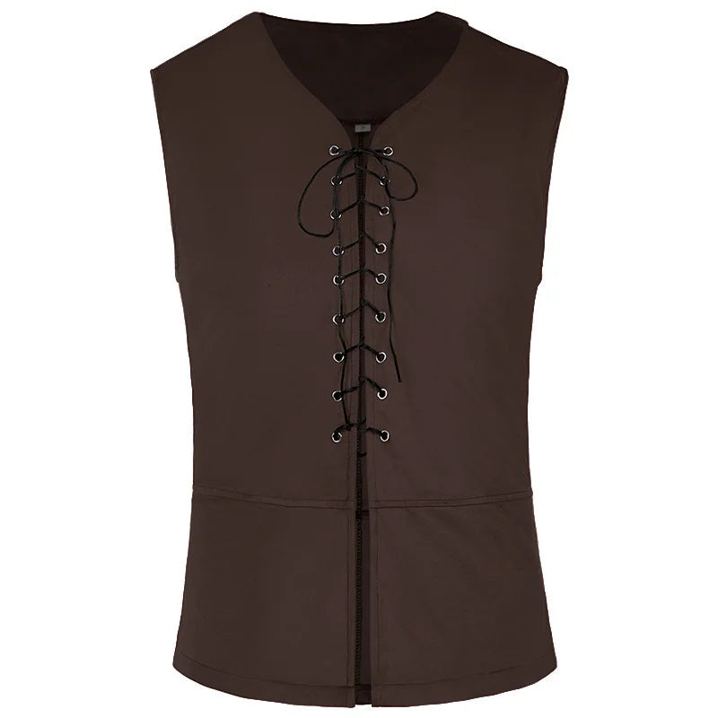 Men’s Medieval Steampunk Costume Set Vest