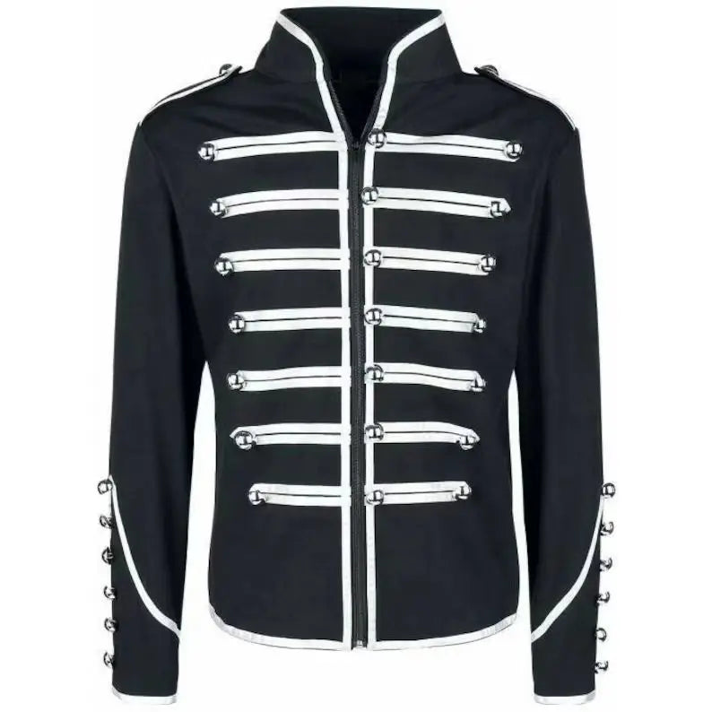 Men's Medieval Steampunk Jacket Stand Collar – vintage style