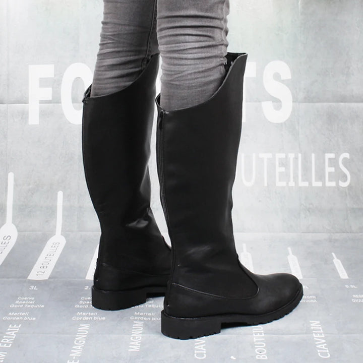 Men's Sleek Black Steampunk Boots bold