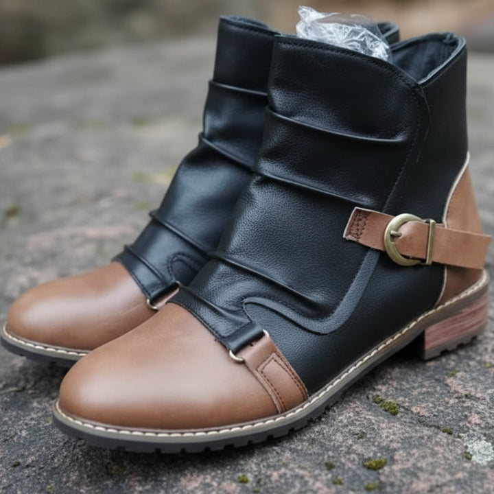 Men's Steampunk Ankle Boots With Straps