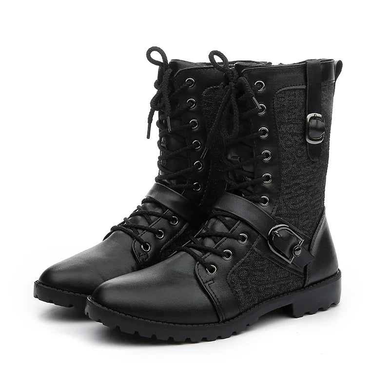 Men's Steampunk Boots With Straps stylish