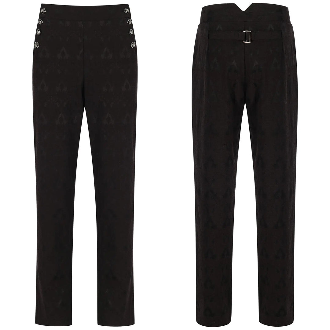 Men’s Steampunk Costume Set Black Pants